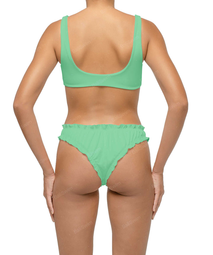 BSWS-B118 Lettuce Hems Bikini Bottom