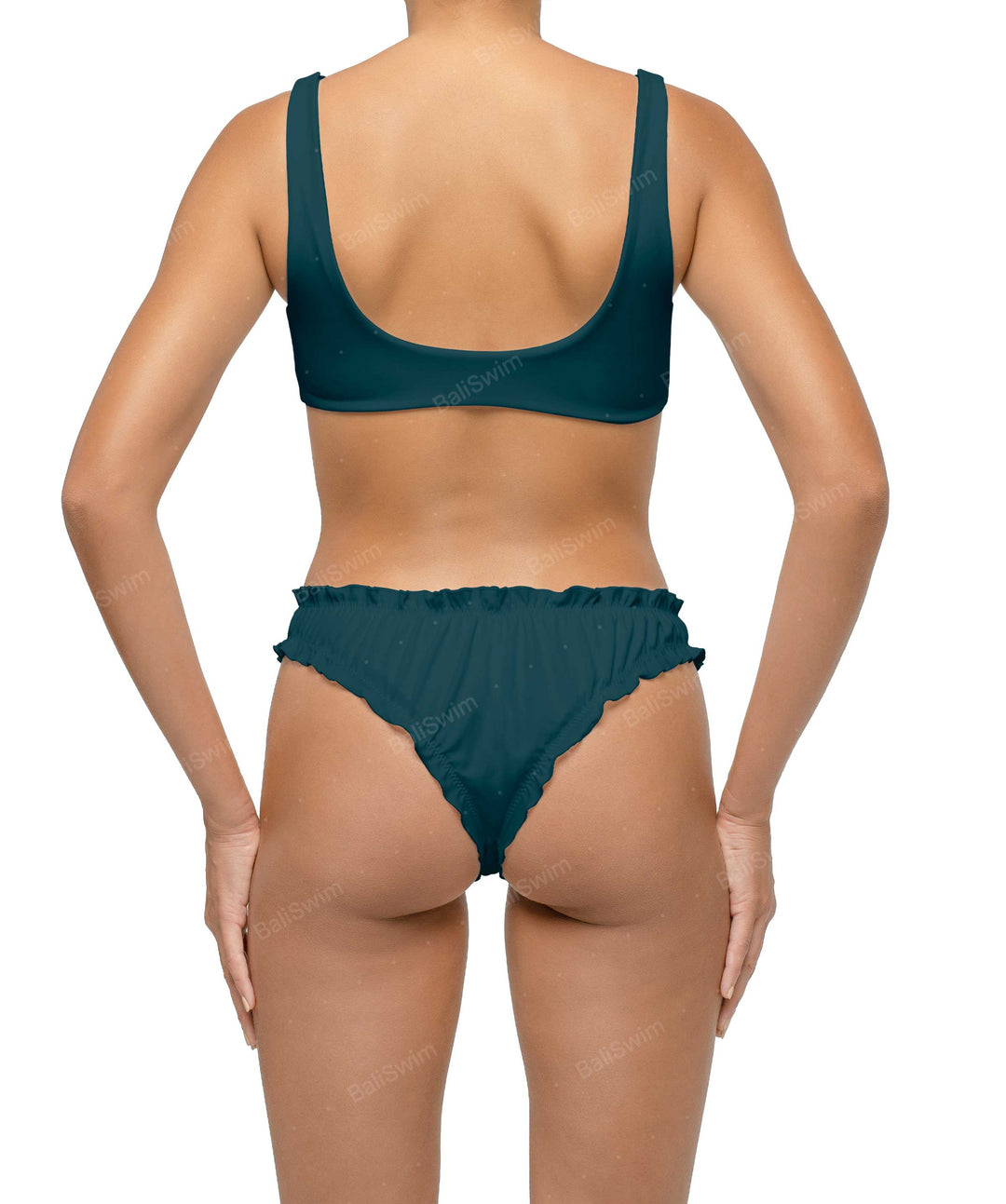 BSWS-B118 Lettuce Hems Bikini Bottom