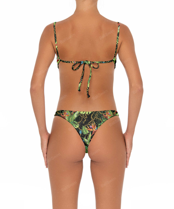 BSWS-B12 Corsage Mid Rise Bikini Bottom