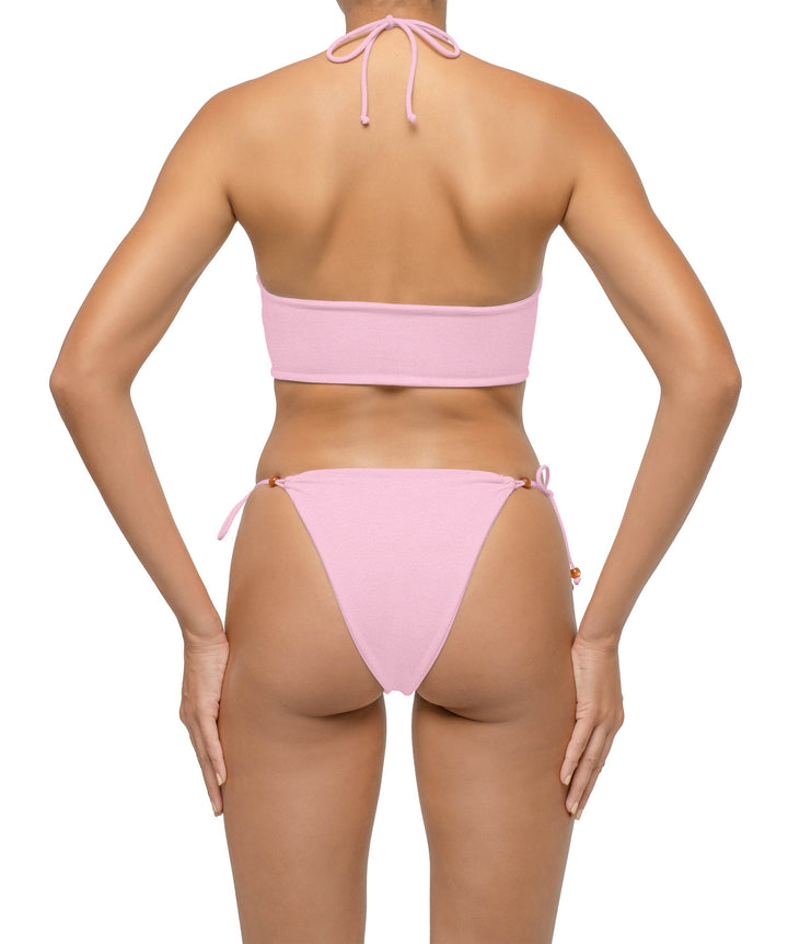 BSWS-T121 Cross-strap Beaded Bikini Top