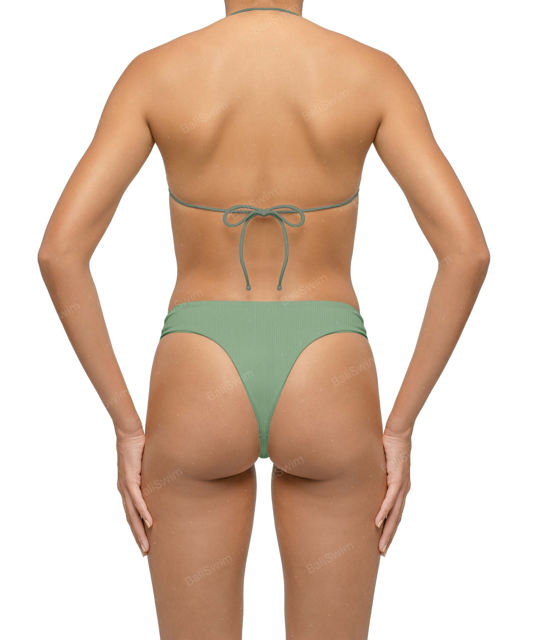 BSWS-T122 Wave Ring Halter Bikini Top