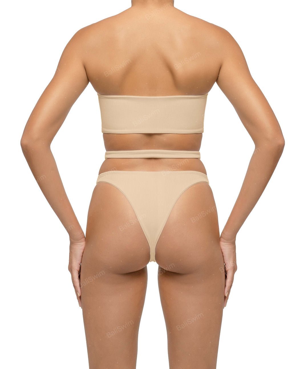 BSWS-T123 Bandeau Cut-out Bikini Top