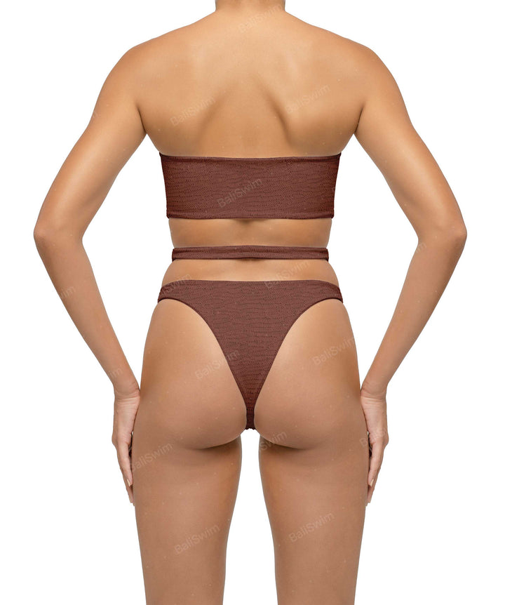 BSWS-T123 Bandeau Cut-out Bikini Top