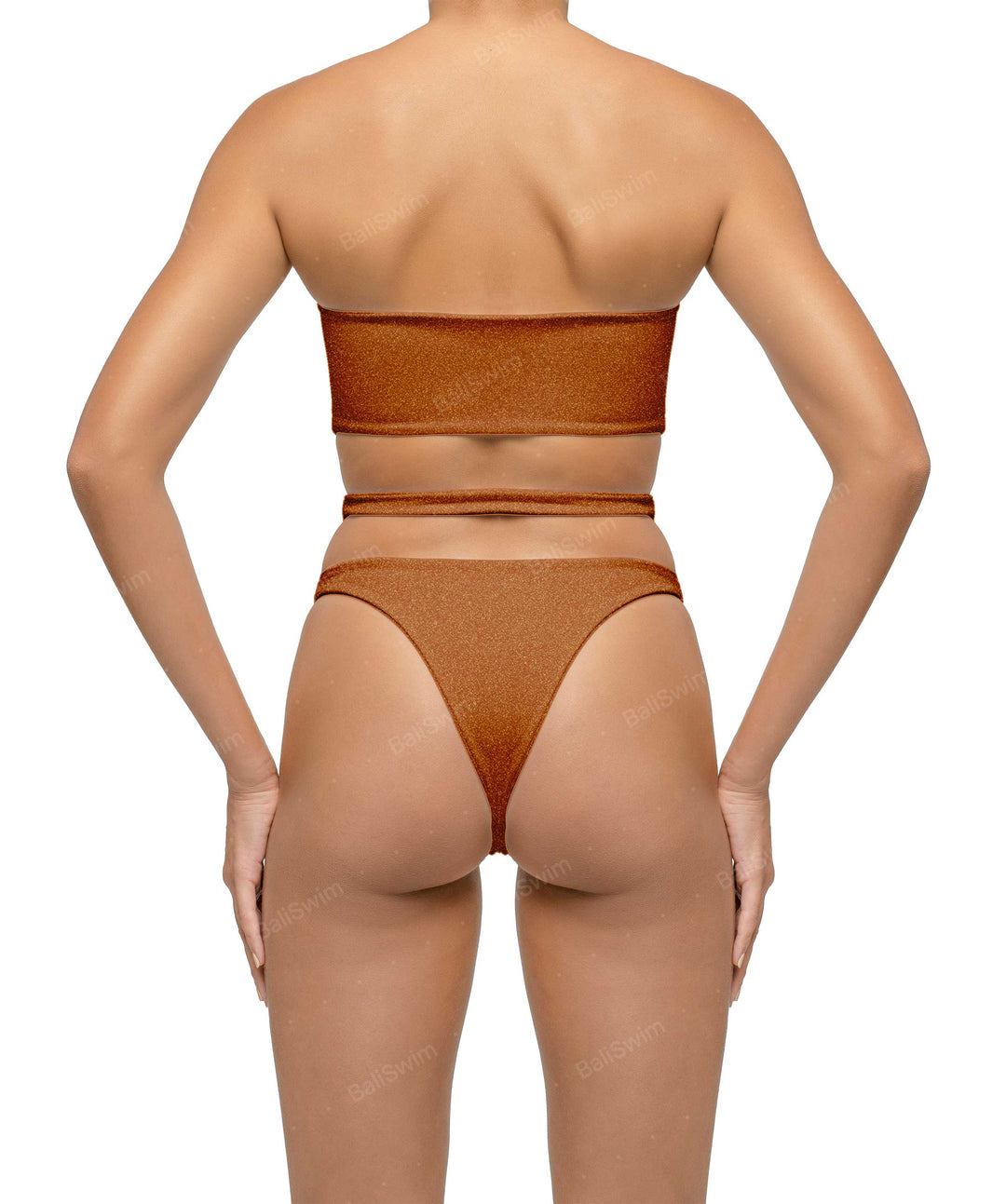 BSWS-T123 Bandeau Cut-out Bikini Top