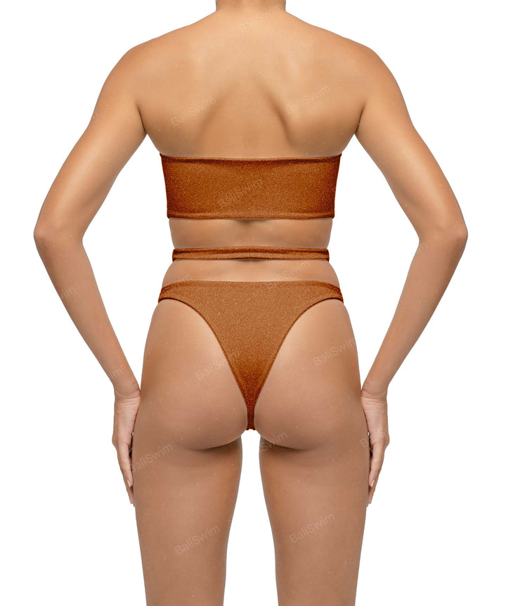 BSWS-T123 Bandeau Cut-out Bikini Top