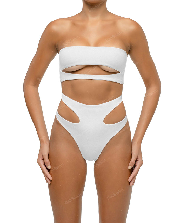 BSWS-B123 High Waisted Cut-out Bikini Bottom