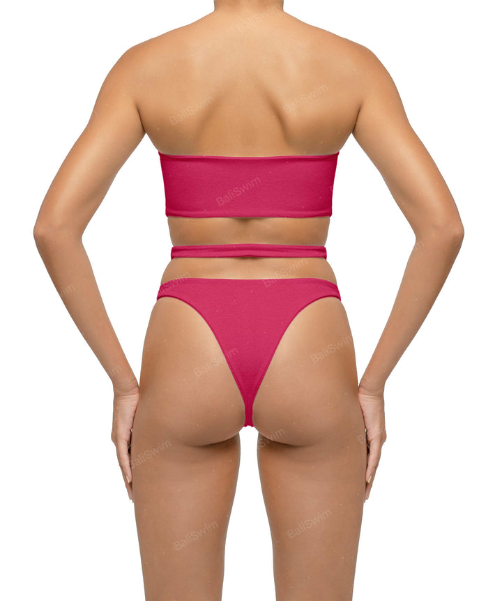 BSWS-B123 High Waisted Cut-out Bikini Bottom