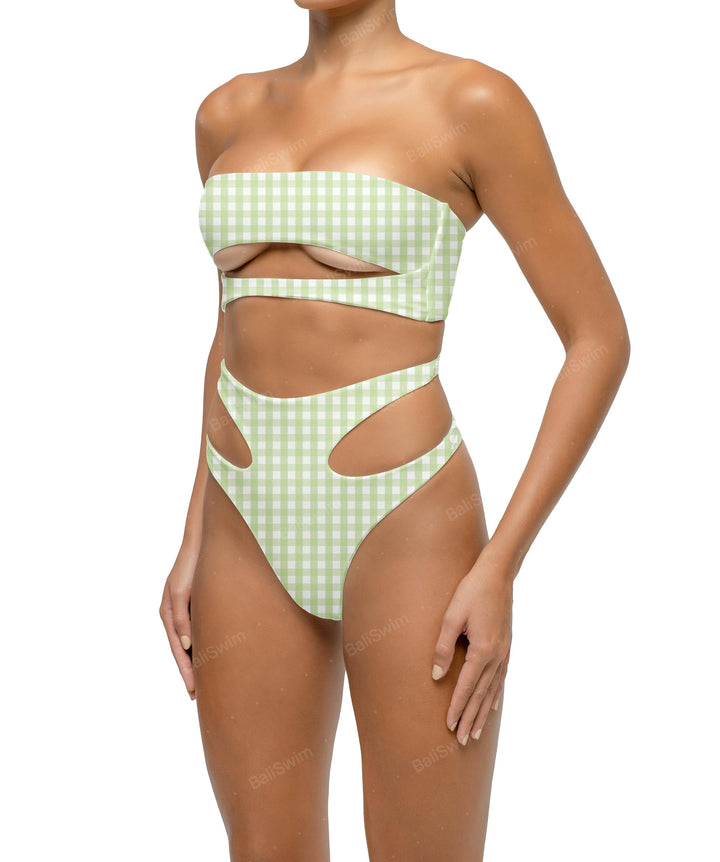 BSWS-B123 High Waisted Cut-out Bikini Bottom