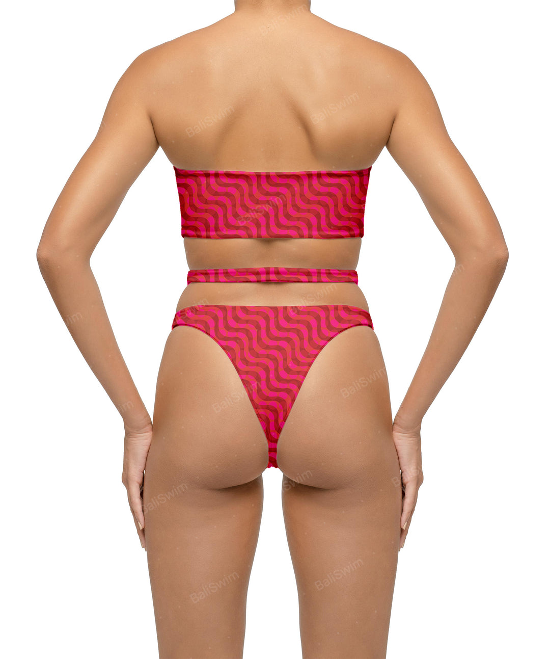 BSWS-T123 Bandeau Cut-out Bikini Top