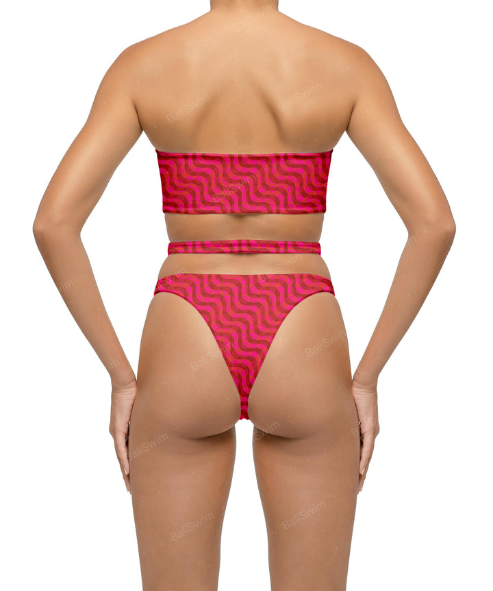 BSWS-T123 Bandeau Cut-out Bikini Top