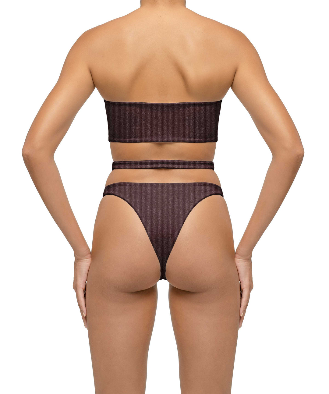 BSWS-B123 High Waisted Cut-out Bikini Bottom