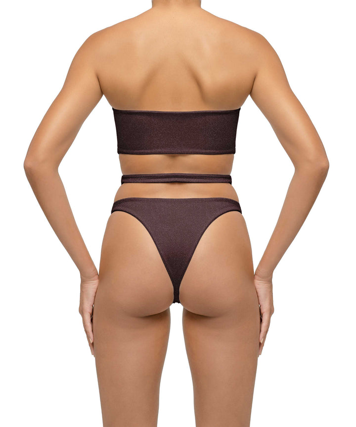 BSWS-B123 High Waisted Cut-out Bikini Bottom