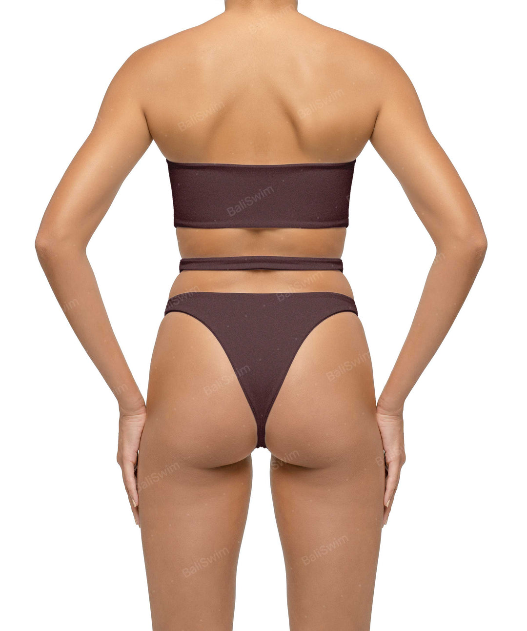 BSWS-T123 Bandeau Cut-out Bikini Top