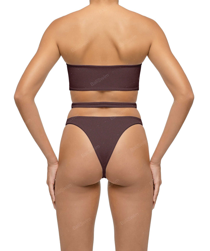 BSWS-T123 Bandeau Cut-out Bikini Top