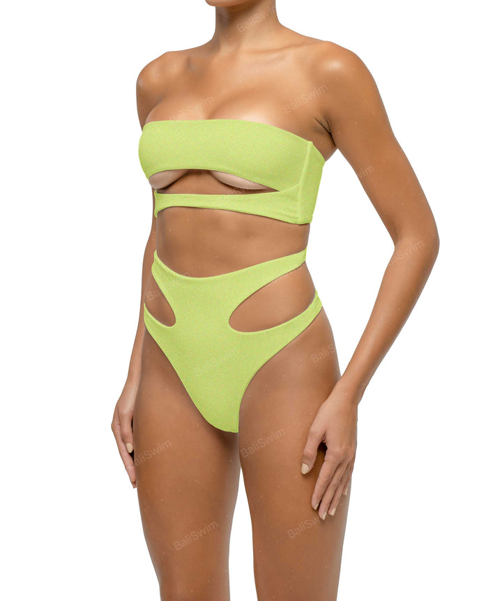 BSWS-T123 Bandeau Cut-out Bikini Top