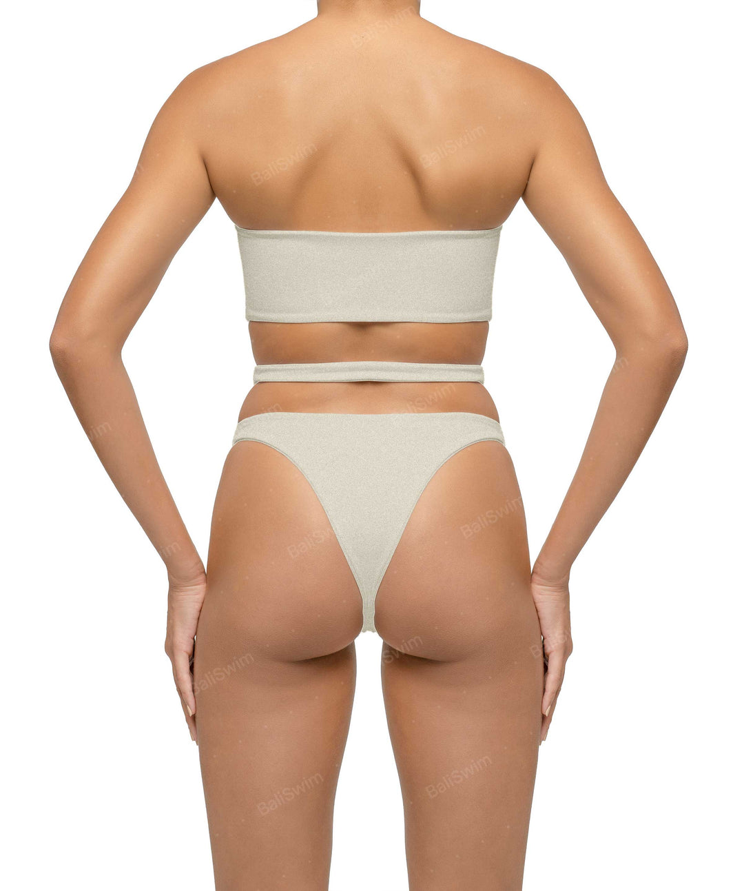 BSWS-T123 Bandeau Cut-out Bikini Top