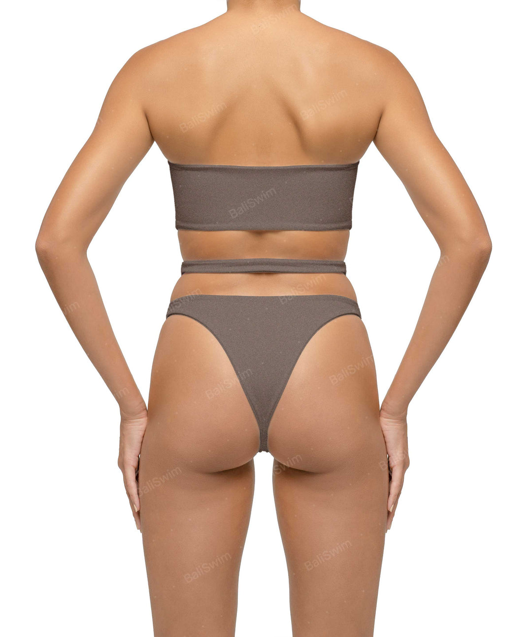 BSWS-T123 Bandeau Cut-out Bikini Top