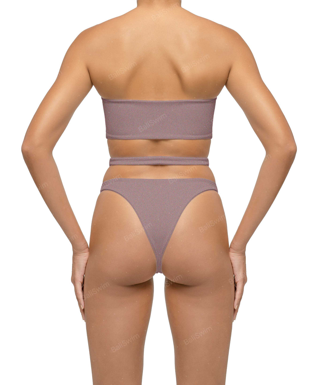 BSWS-T123 Bandeau Cut-out Bikini Top