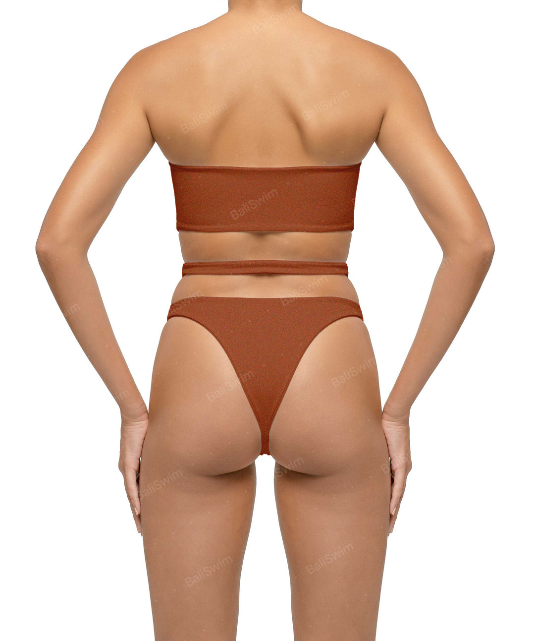 BSWS-T123 Bandeau Cut-out Bikini Top