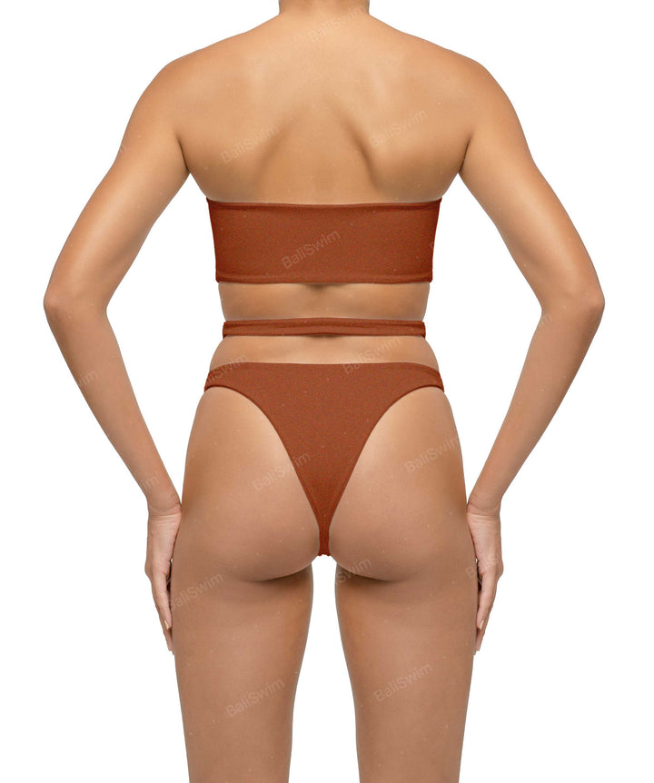 BSWS-T123 Bandeau Cut-out Bikini Top