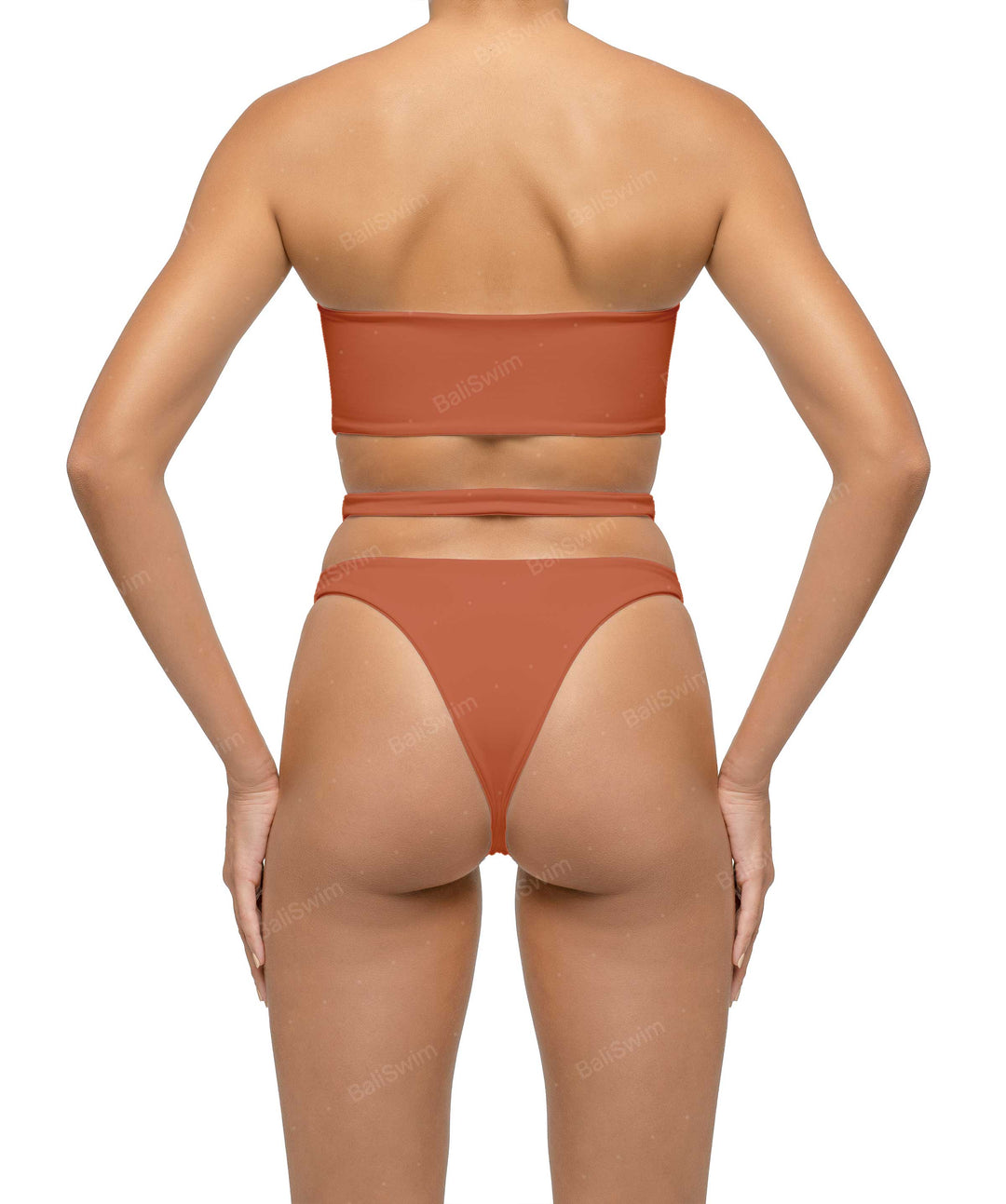 BSWS-T123 Bandeau Cut-out Bikini Top