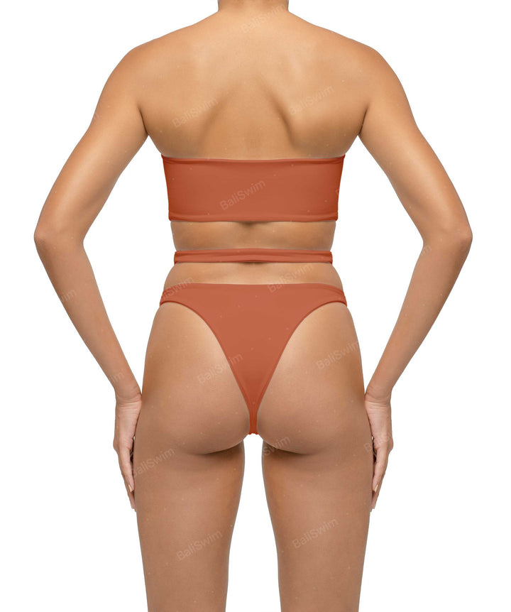 BSWS-T123 Bandeau Cut-out Bikini Top