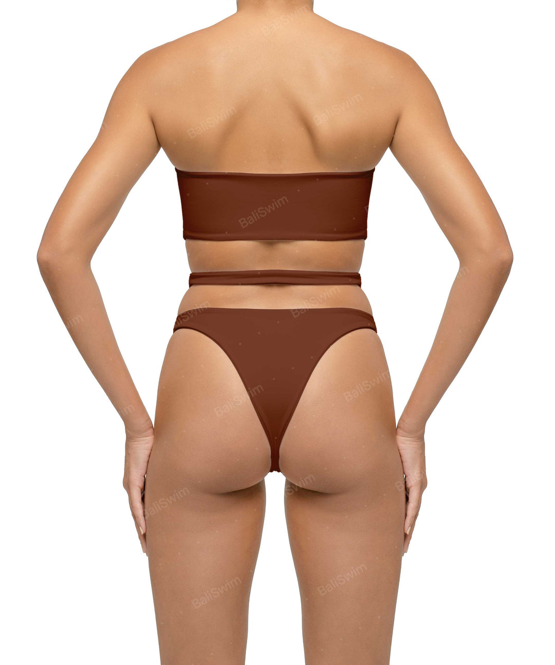 BSWS-B123 High Waisted Cut-out Bikini Bottom