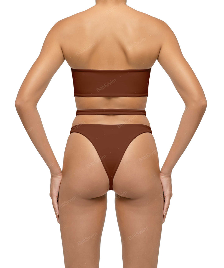 BSWS-B123 High Waisted Cut-out Bikini Bottom