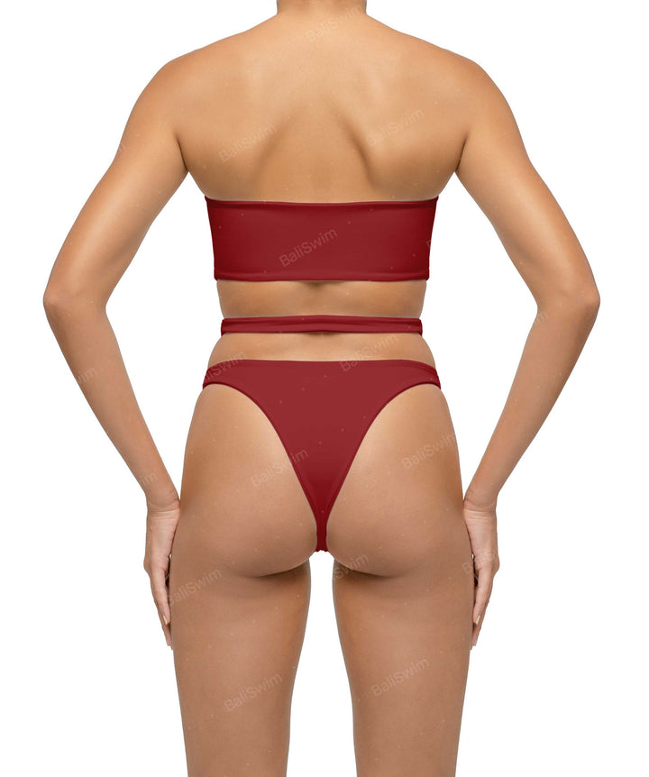 BSWS-T123 Bandeau Cut-out Bikini Top