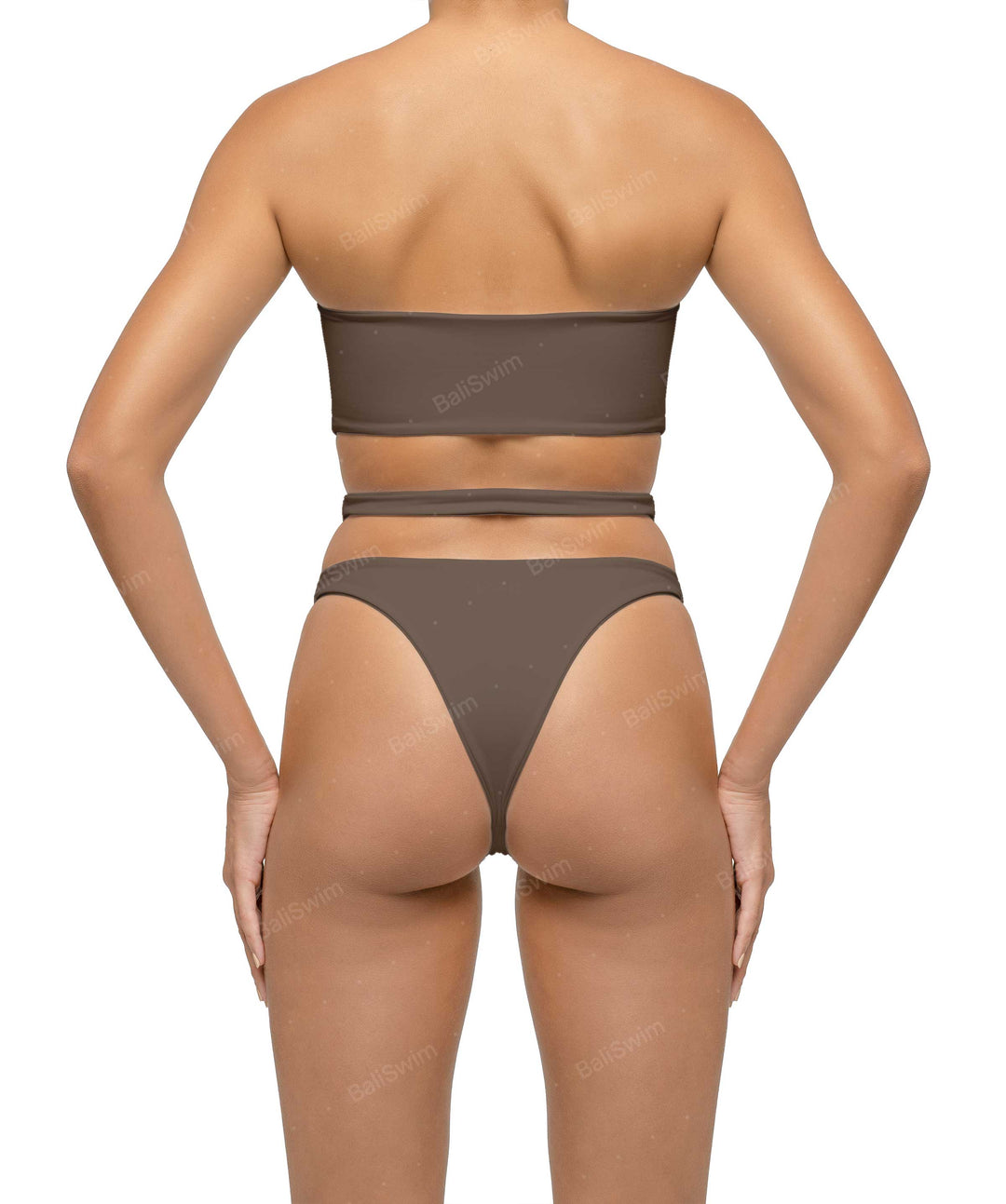 BSWS-T123 Bandeau Cut-out Bikini Top