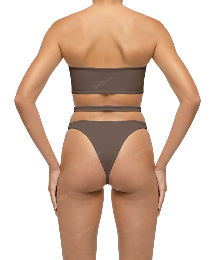 BSWS-T123 Bandeau Cut-out Bikini Top