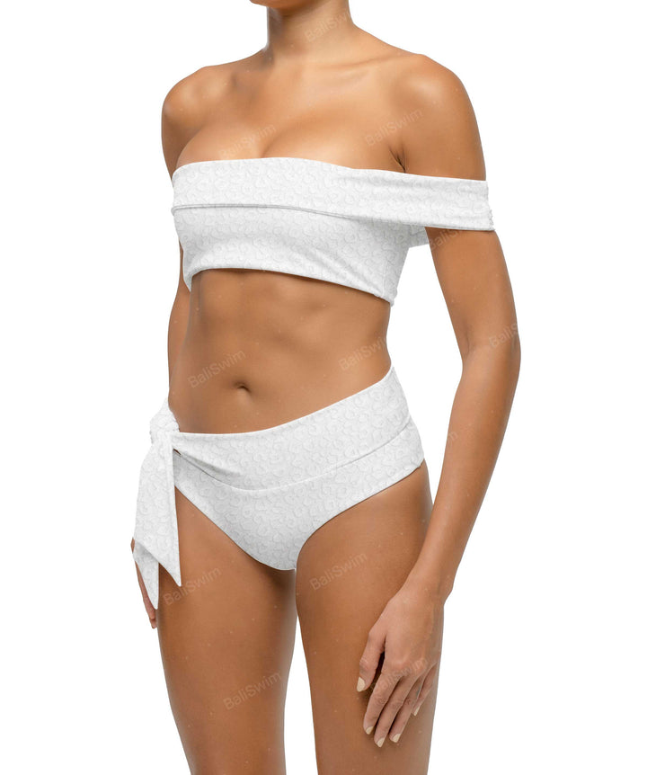 BSWS-T125 Asymetrical Off the Shoulder Bikini Top