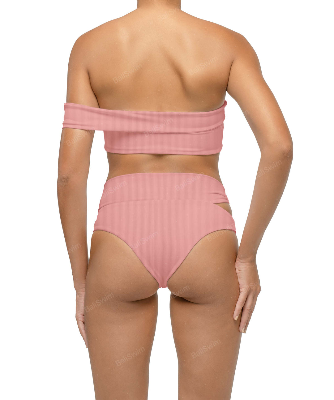 BSWS-T125 Asymetrical Off the Shoulder Bikini Top