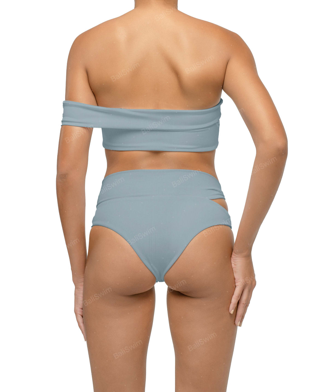BSWS-T125 Asymetrical Off the Shoulder Bikini Top