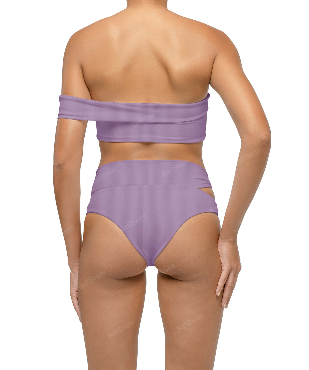 BSWS-T125 Asymetrical Off the Shoulder Bikini Top