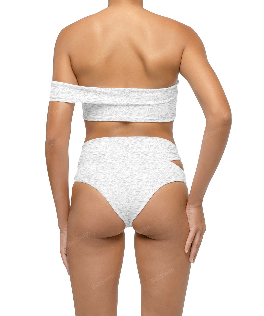 BSWS-T125 Asymetrical Off the Shoulder Bikini Top
