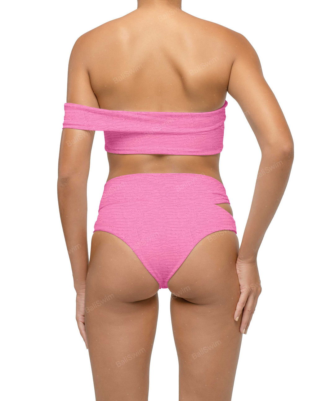 BSWS-T125 Asymetrical Off the Shoulder Bikini Top