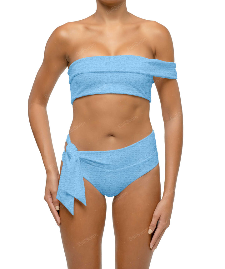 BSWS-T125 Asymetrical Off the Shoulder Bikini Top