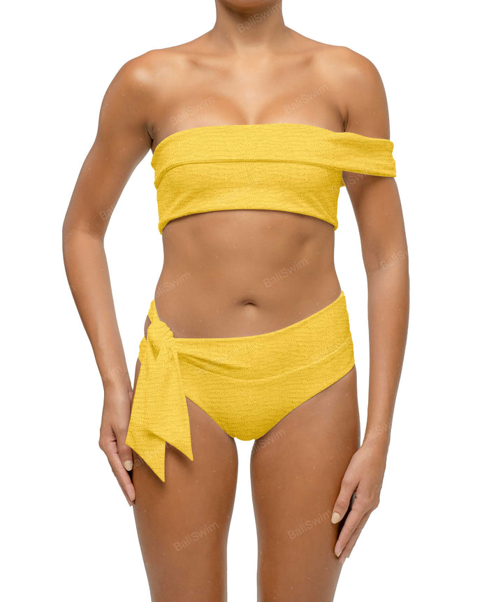 BSWS-T125 Asymetrical Off the Shoulder Bikini Top