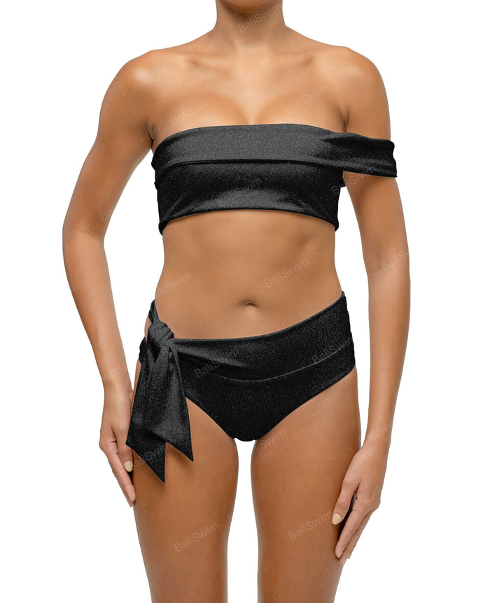 BSWS-T125 Asymetrical Off the Shoulder Bikini Top