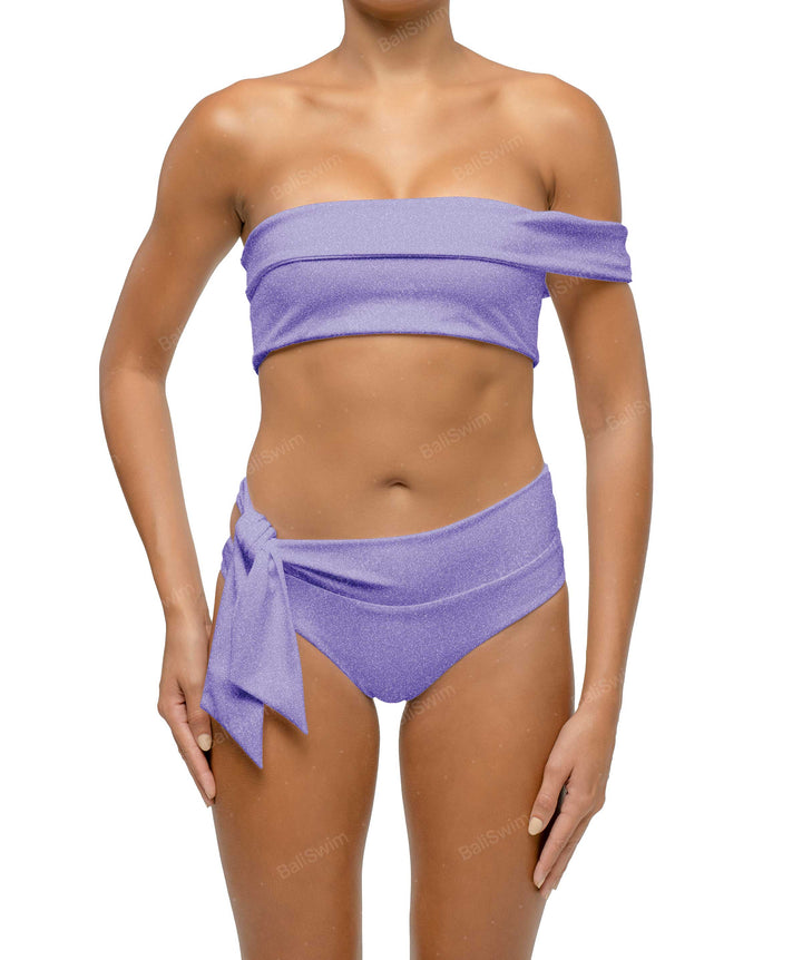 BSWS-T125 Asymetrical Off the Shoulder Bikini Top
