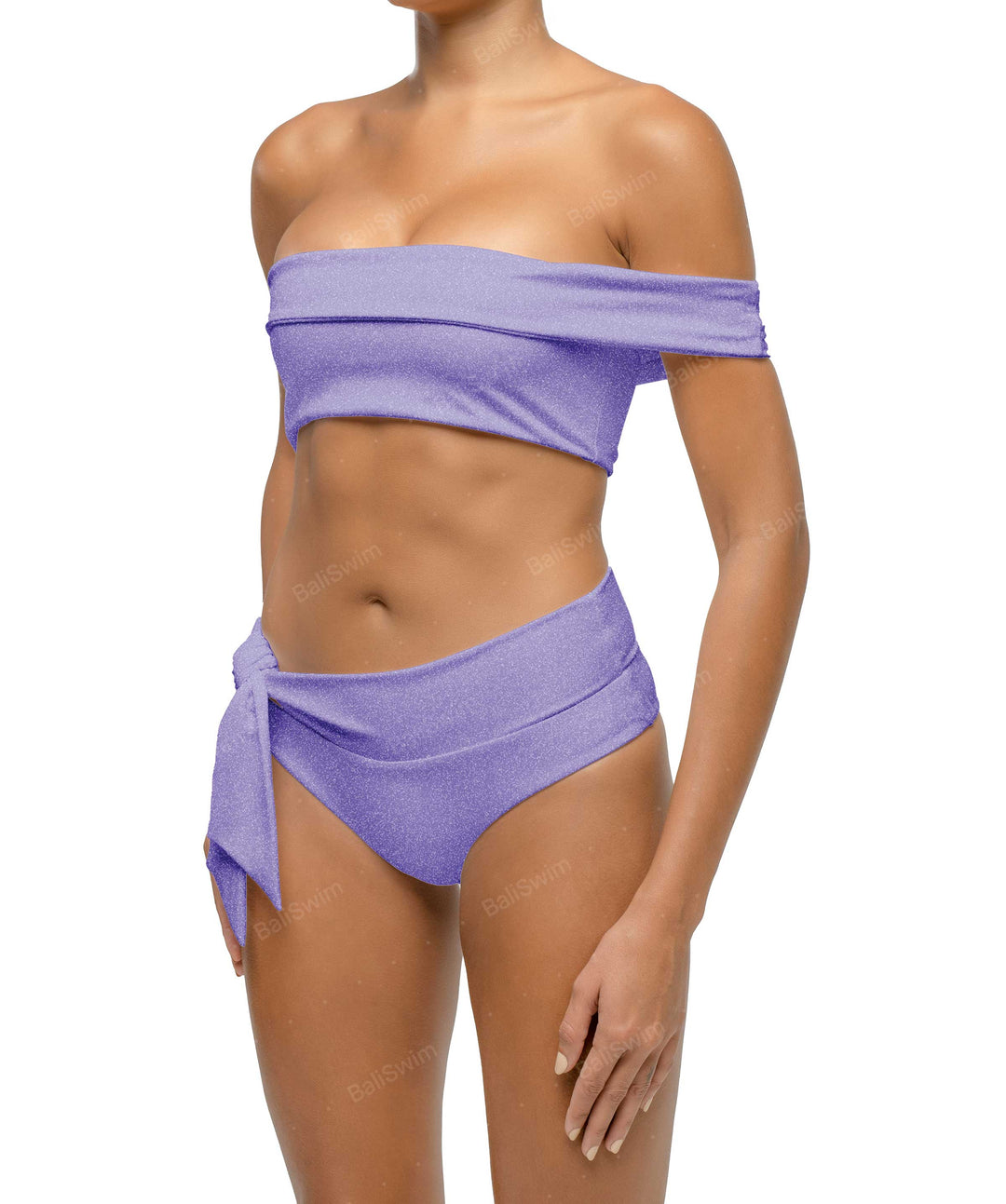 BSWS-T125 Asymetrical Off the Shoulder Bikini Top