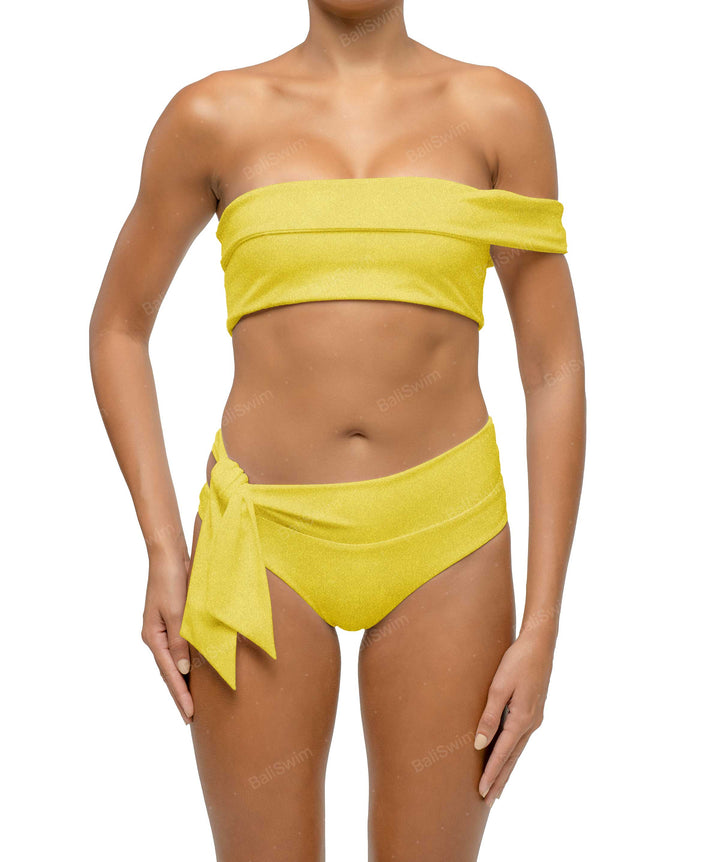 BSWS-T125 Asymetrical Off the Shoulder Bikini Top
