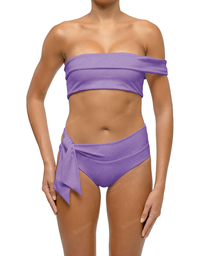 BSWS-T125 Asymetrical Off the Shoulder Bikini Top