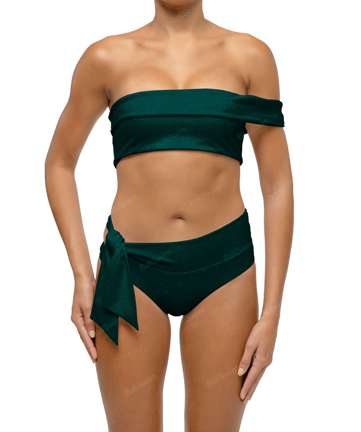 BSWS-T125 Asymetrical Off the Shoulder Bikini Top