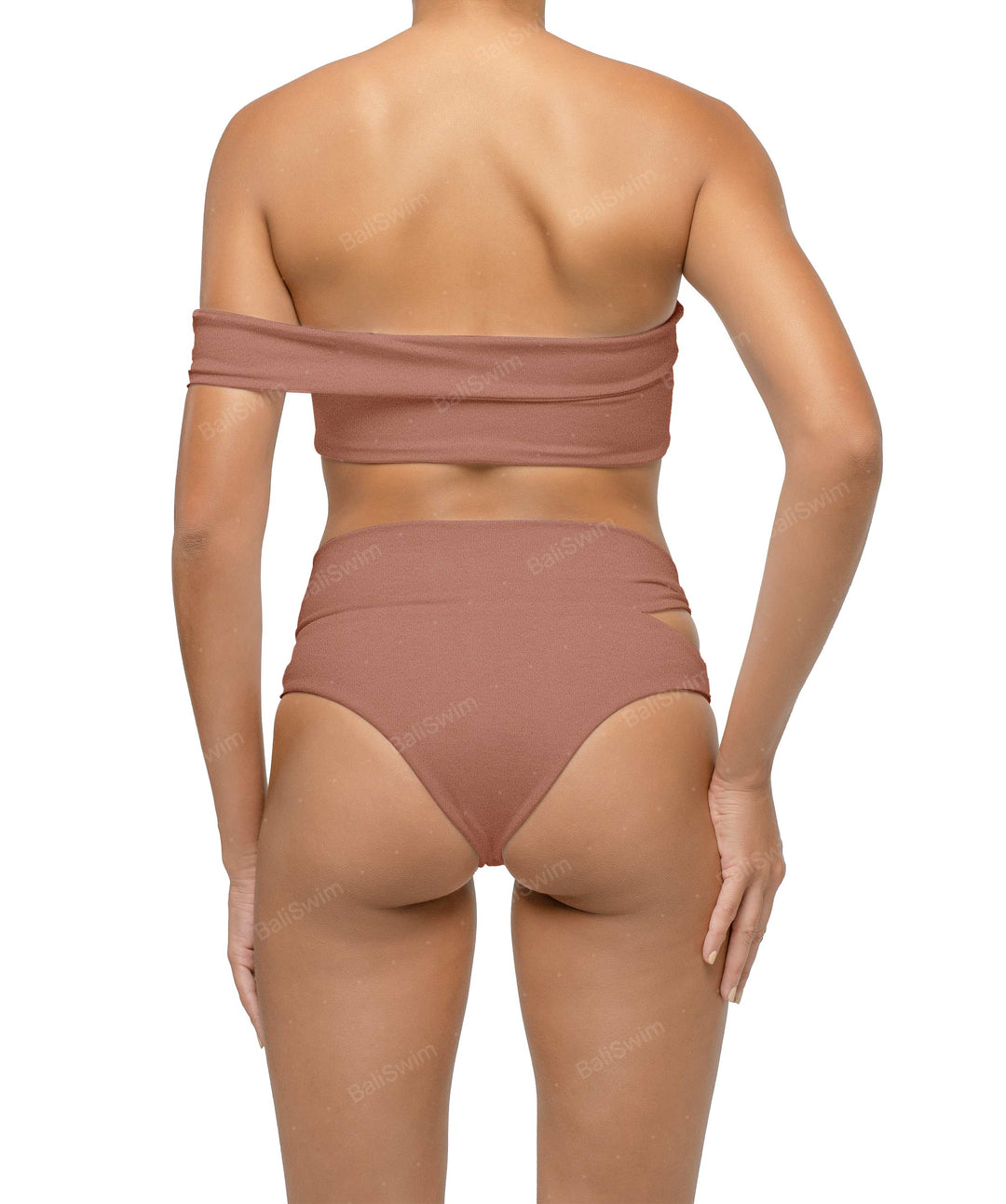 BSWS-T125 Asymetrical Off the Shoulder Bikini Top