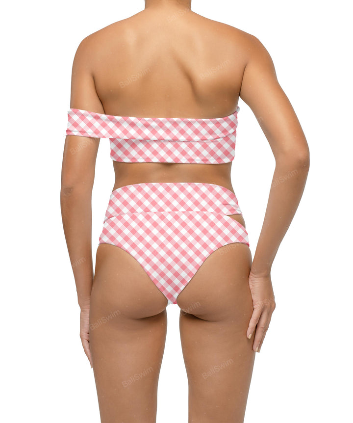 BSWS-T125 Asymetrical Off the Shoulder Bikini Top