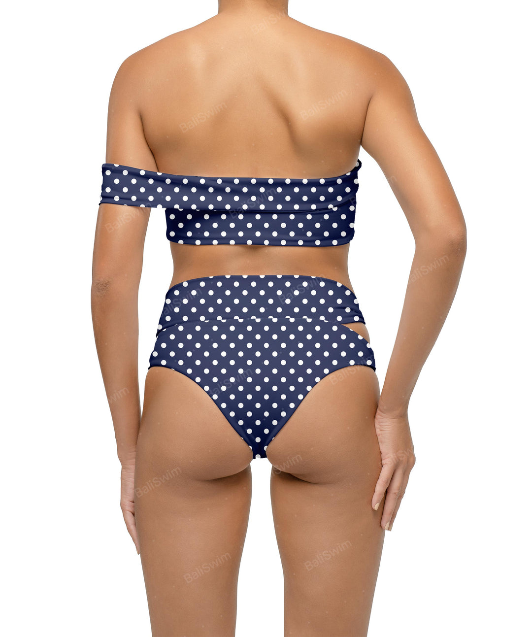 BSWS-T125 Asymetrical Off the Shoulder Bikini Top