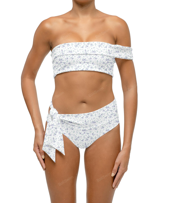 BSWS-T125 Asymetrical Off the Shoulder Bikini Top