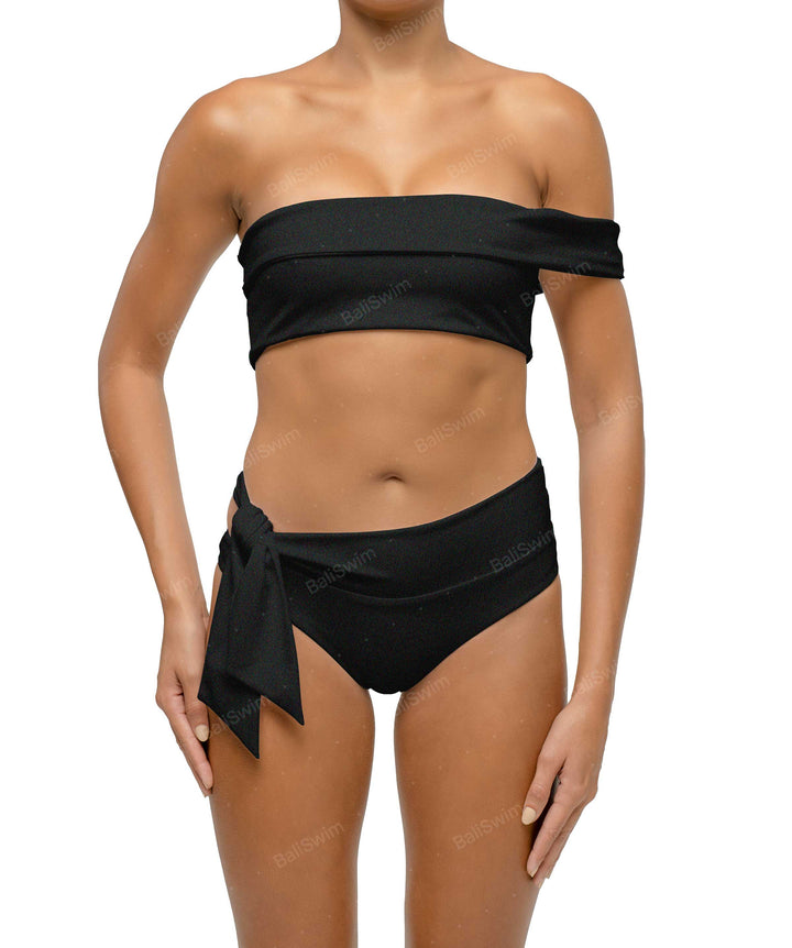 BSWS-T125 Asymetrical Off the Shoulder Bikini Top